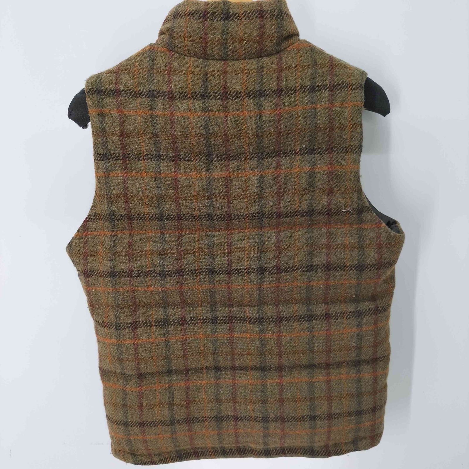 ダウンベスト　ハリスツイード ハリスツイード Harris Tweed ツイードチェック ダウンベスト