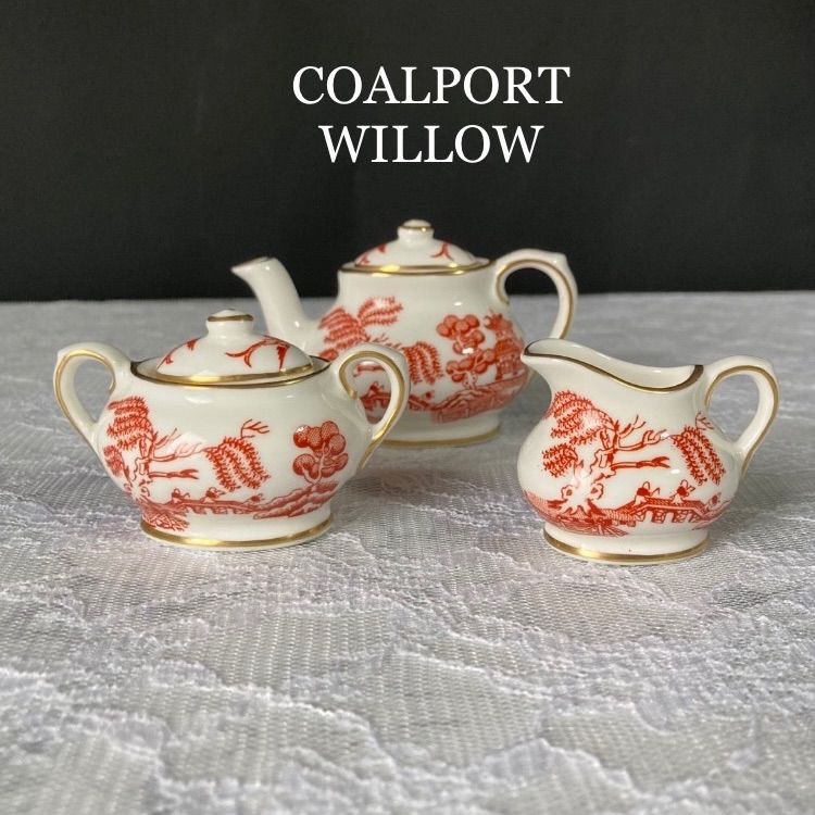 コールポート ウィロー ミニチュア ティーセット