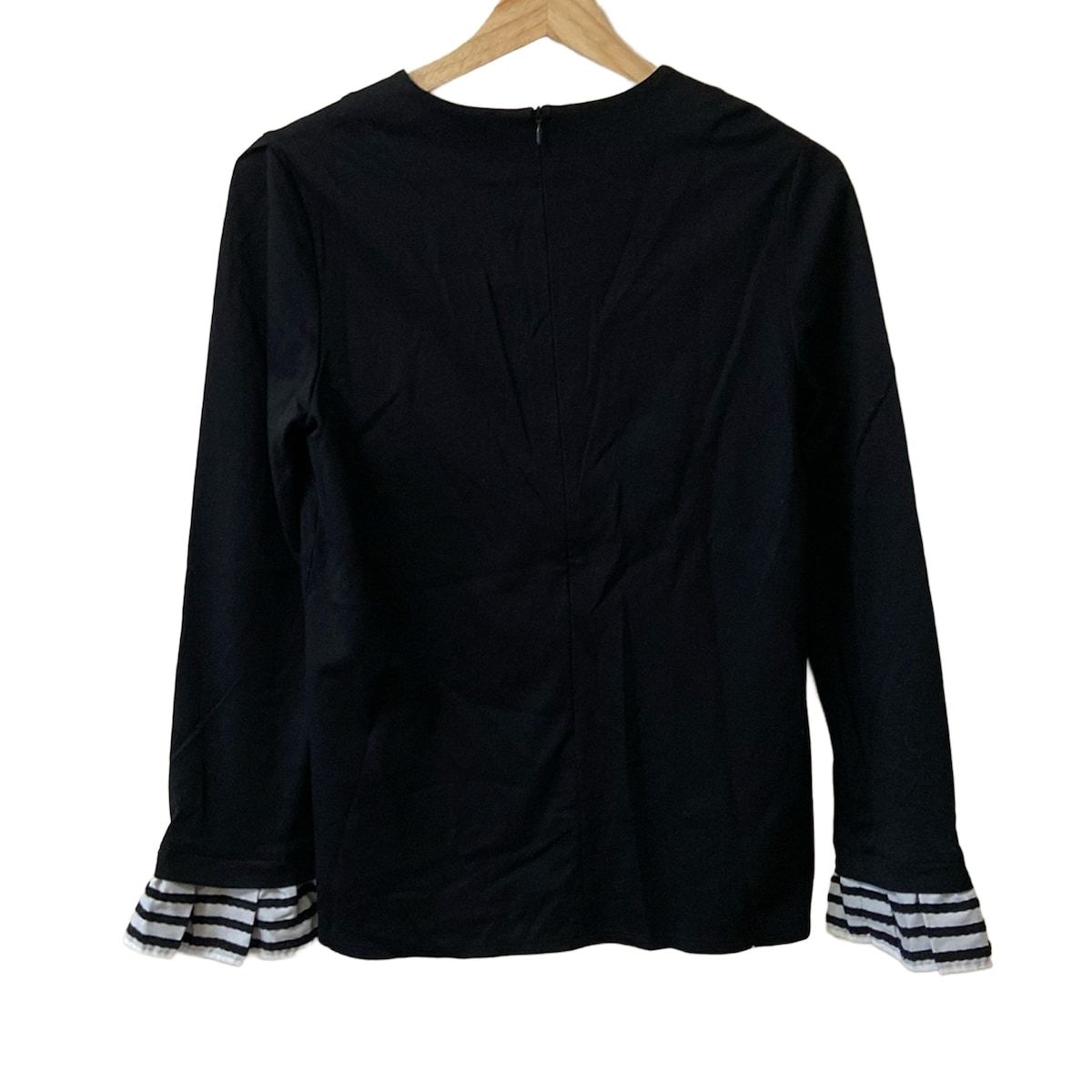 ボーダーズアットバルコニー カットソー 長袖 ボーダー エルボーパッチ