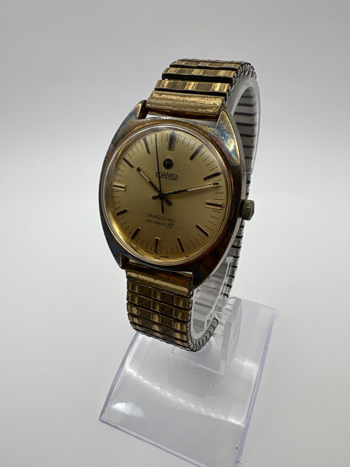 ROAMER VANGUARD 腕時計 動作未確認 フリーサイズベルト ジャンク 