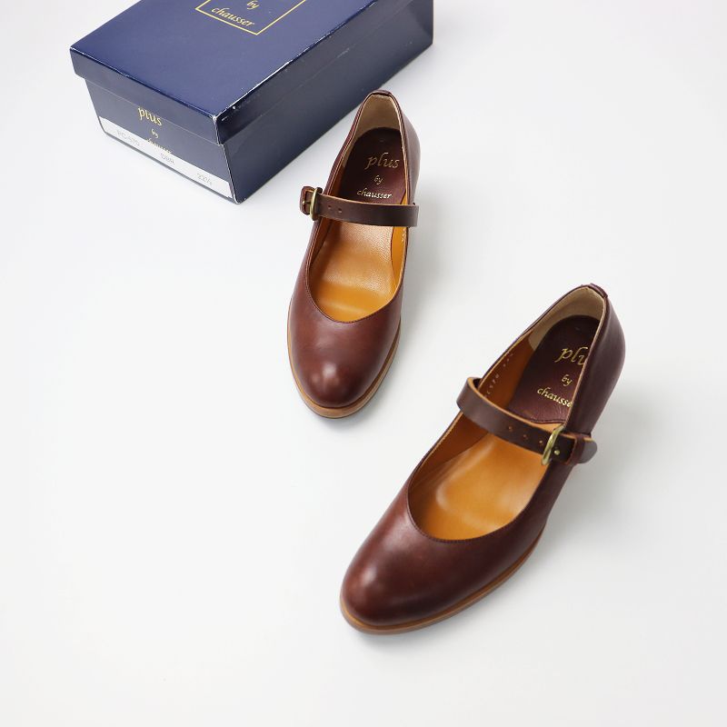プリュスバイショセ plus by chausser 美品 PC-570 レザーワン