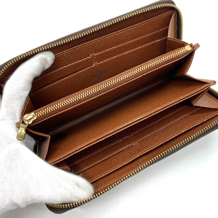 中古】良品 LOUIS VUITTON ルイ ヴィトン モノグラム レザー ラウンド  