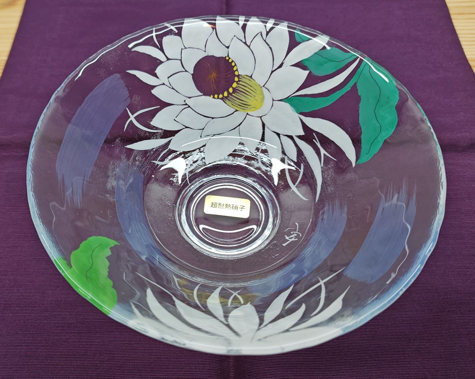 逢絢亭・新品】茶道具 茶碗 平茶碗 義山 月下美人の図 工芸