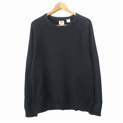 リーバイス Levi's ニット セーター クルーネック コットン M ブラック