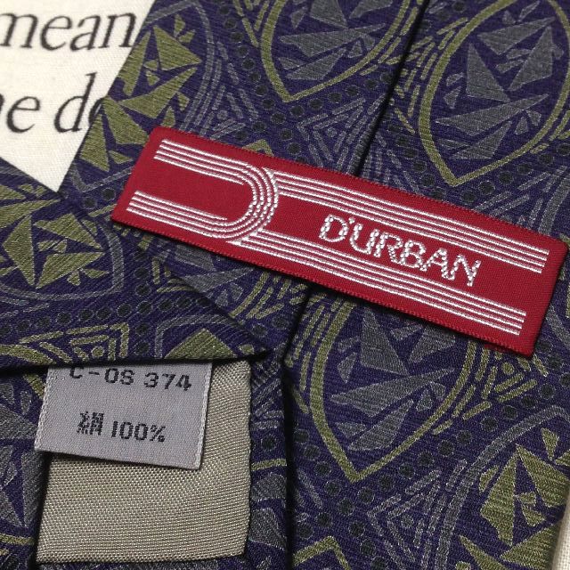  ダーバン DURBAN 微光沢 ネクタイ シルク パターン柄 ミックス H-006808 ゆうパケット ネクタイ 小物