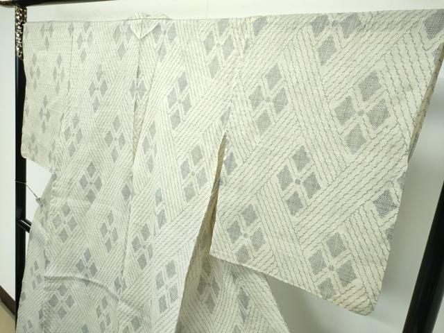 平和屋本店■超希少　夏物　重要無形文化財　本場宮古上布　白宮古　蒸栗色地　苧麻　逸品　未使用　CZAA3125s5 平和屋本店□超希少 夏物 重要無形文化財 本場宮古上布 白宮古 蒸栗色