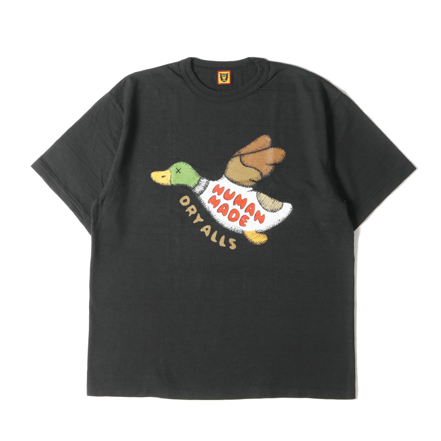 新品 HUMAN MADE ヒューマンメイド Tシャツ サイズ:2XL 21SS KAWS オンラインストア限定 ダック プリント クルーネック 半袖Tシャツ  T-SHIRT KAWS #2 ブラック 黒 トップス カットソー【メンズ】 - メルカリ