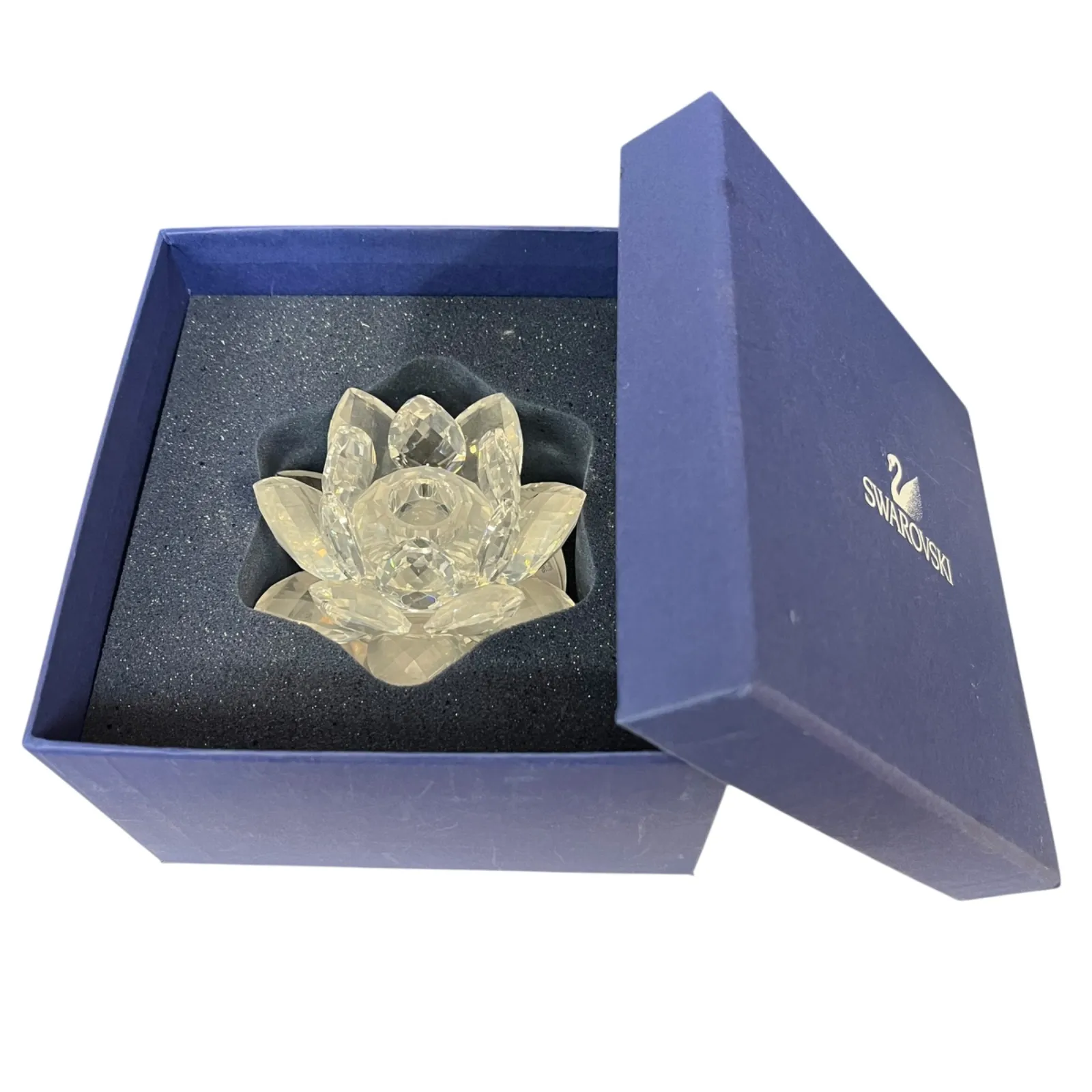シャチ】SWAROVSKI 睡蓮 キャンドルホルダー Lサイズ シャチ様専用