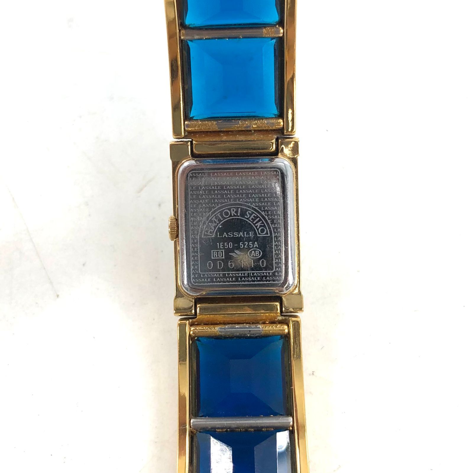 セイコー ラサール バングルウォッチ 緑 電池切れ SEIKO - 美品 セイコー SEIKO ラサール バングルウォッチ 腕時計