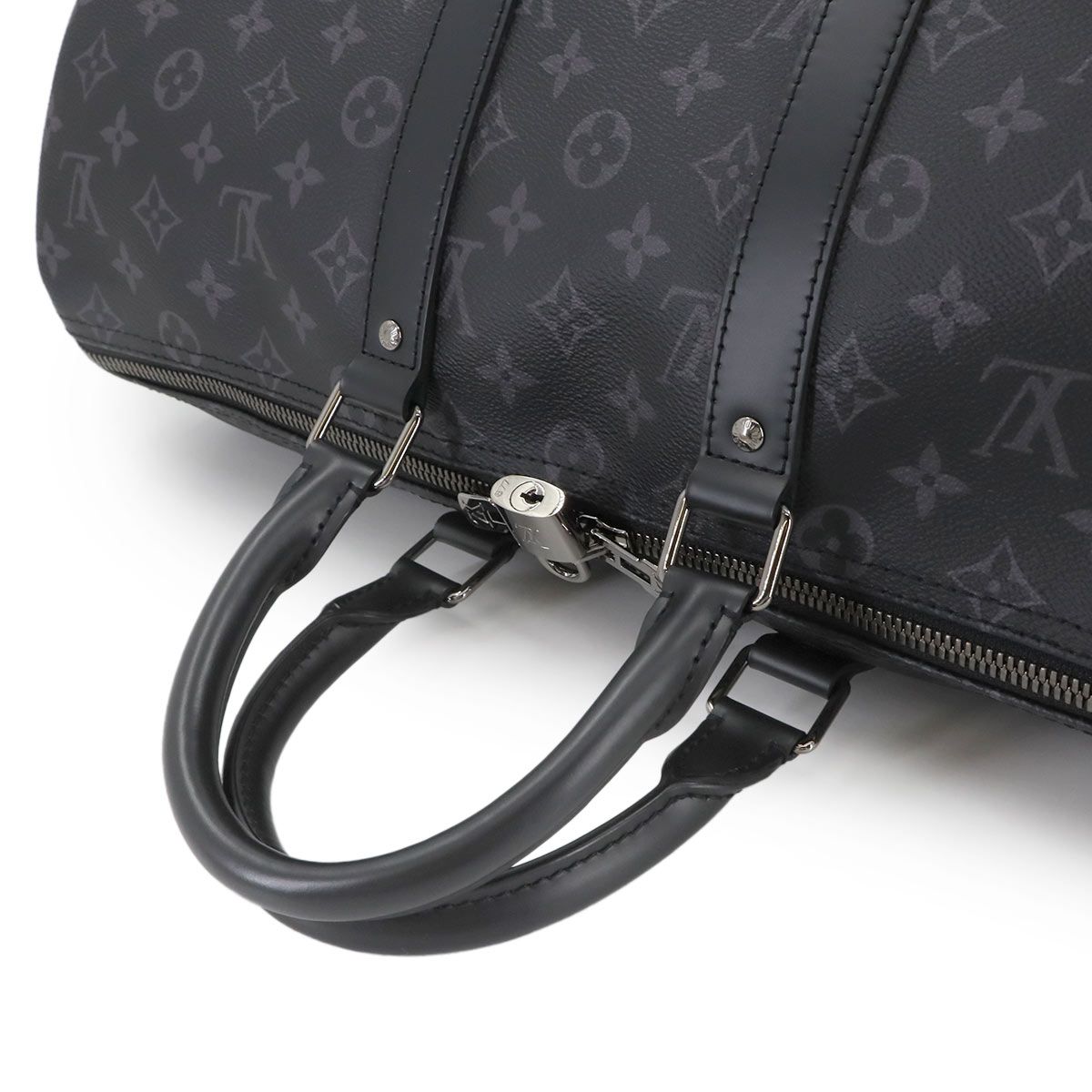シンプル ♥ 展示品 ルイ ヴィトン LOUIS VUITTON モノグラム エクリプス キーポル バンドリエール 45 2way ボストン バッグ M40569 90294385