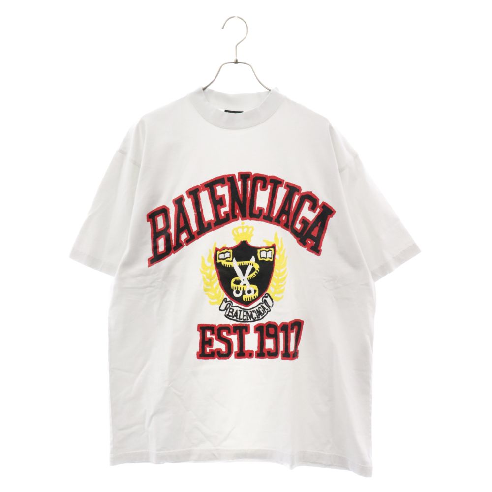 専用　バレンシアガ　加工カレッジロゴスウェット BALENCIAGA(バレンシアガ) カレッジ ロゴ スウェット トップス