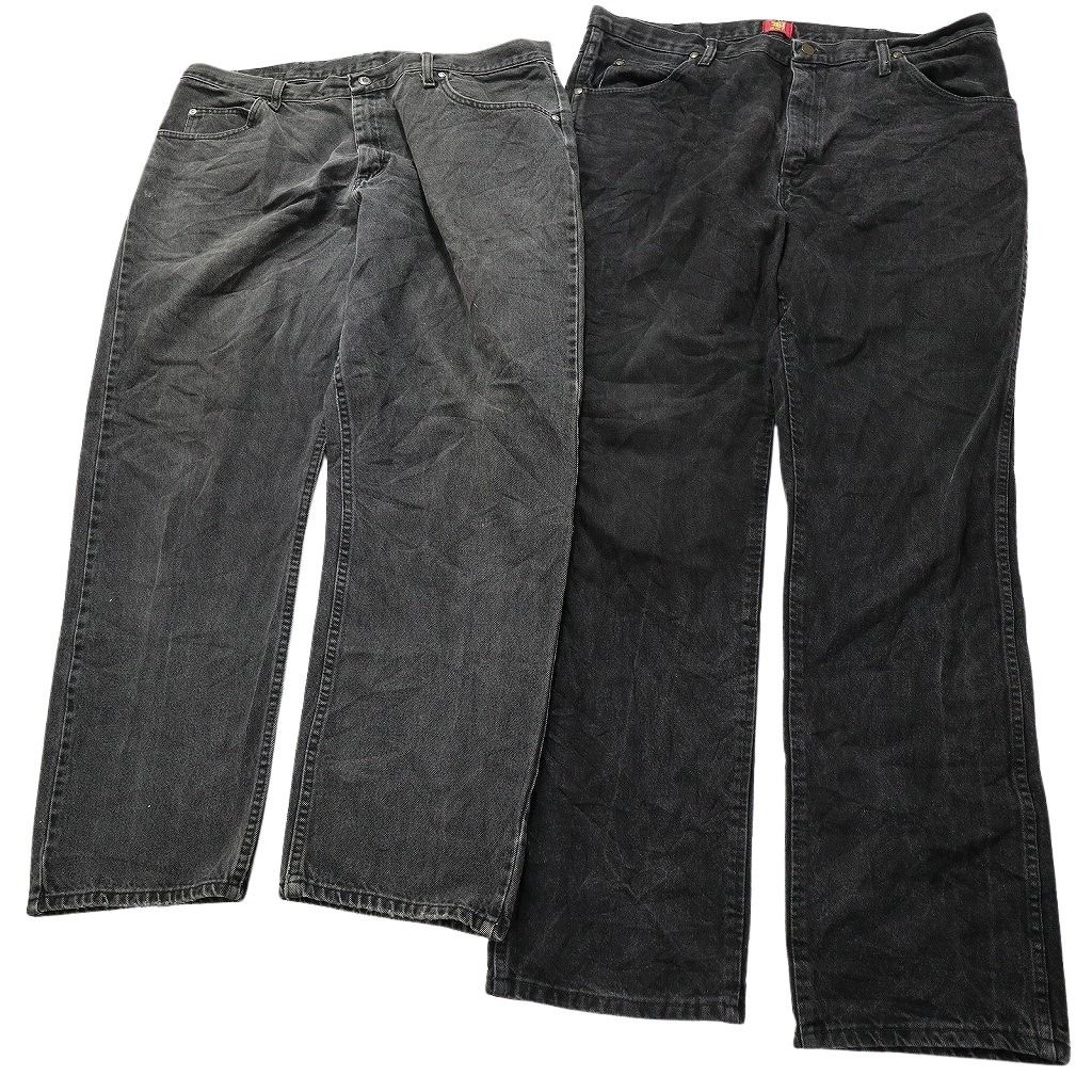 古着卸 まとめ売り Wrangler ラングラー ブラックデニム パンツ 8枚  