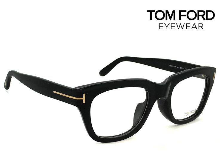 トムフォード メガネ TF-5178 001 アジアンフィット tf5178 TOM FORD 眼鏡 黒ぶち tomford ウェリントン メンズ 黒縁