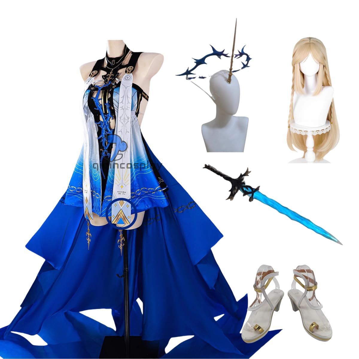 衣装 ウィッグ 靴 ETER qiqincosplay 鳴潮 カルテジア フルールドリス コスプレ衣装 ウィッグ 靴 道具別売り 仮装 大人 アニメ ゲーム コスチューム c ハロウィン