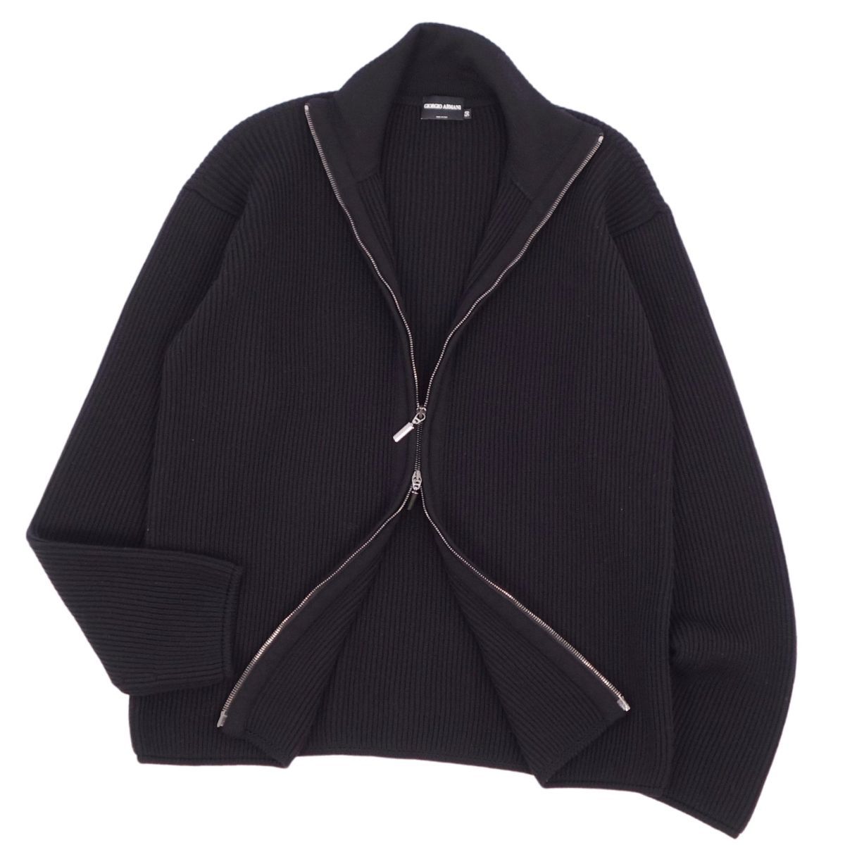 未使用級/Lサイズ○アルマーニ コレツィオーニ ドライバーズニット