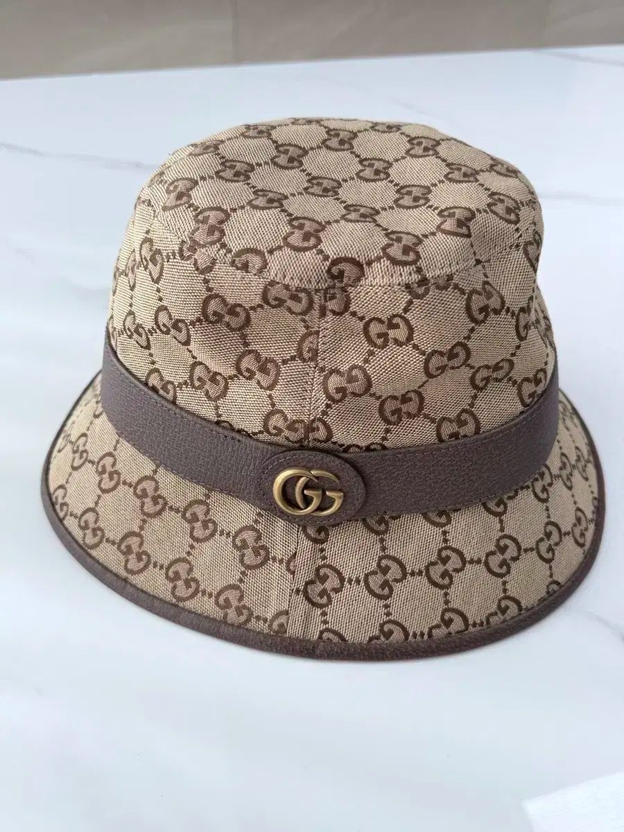GUCCI グッチ GG キャンバス FEDORA フェドラ バケットハット L サイズ