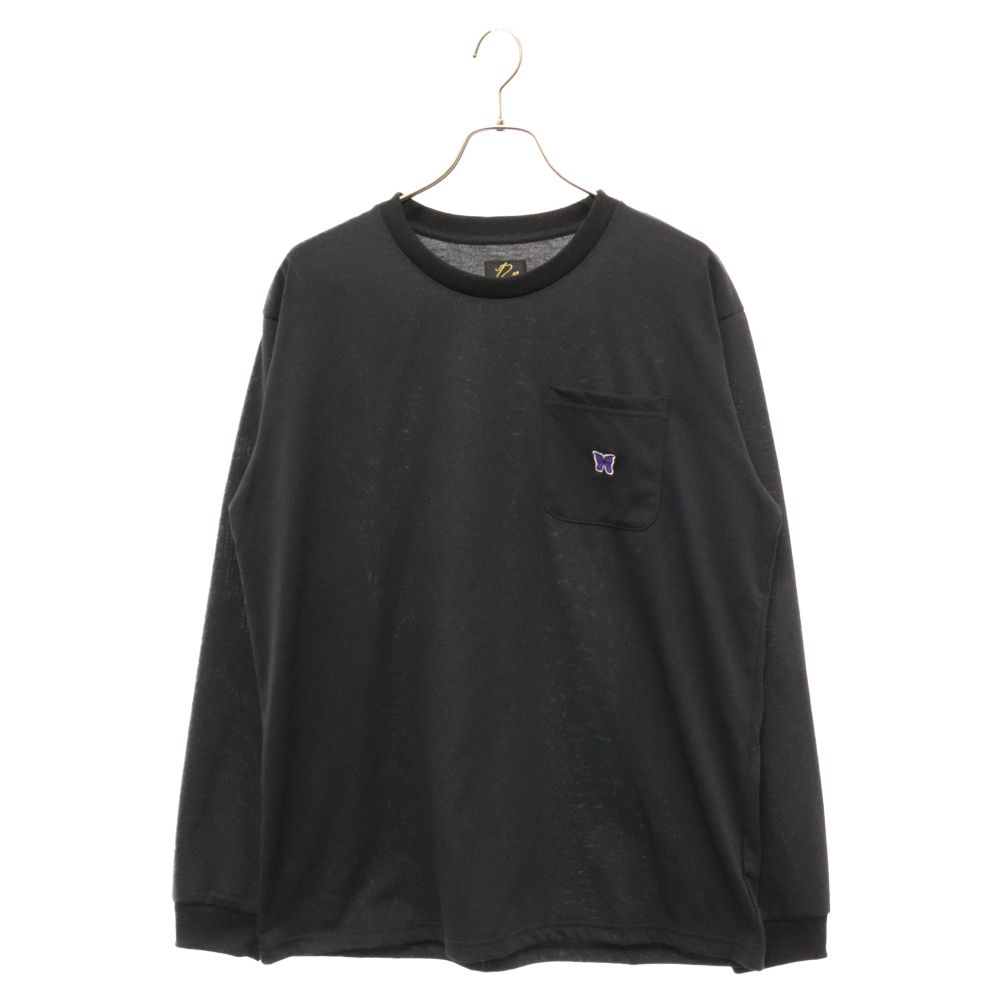 Needles (ニードルス) L/S CREW NECK TEE ポケット付き パピヨン刺繍 