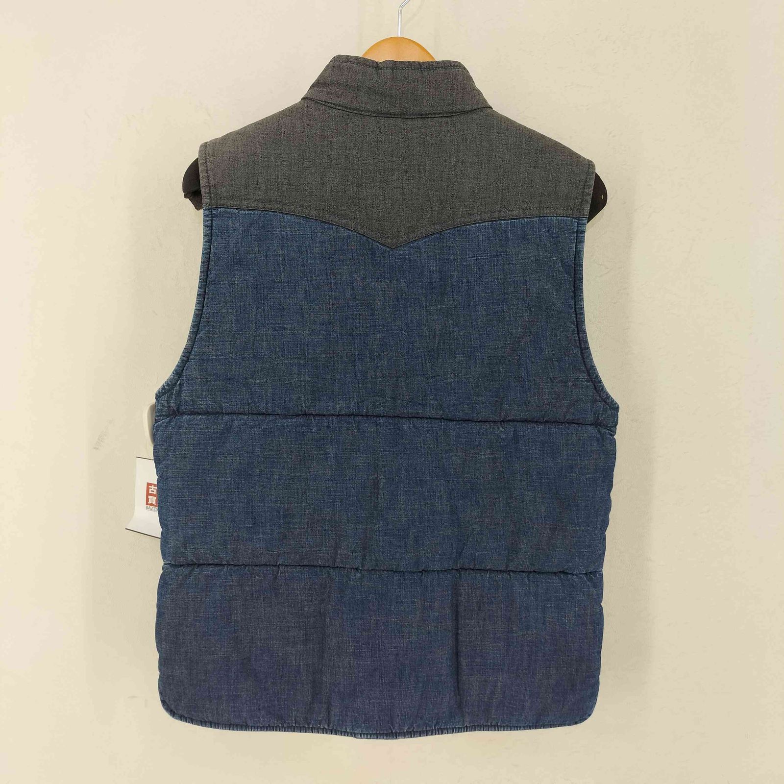 MOMOTARO JEANS 中綿ベスト ワークベスト 46 日本製 モモタロウジーンズ MOMOTARO JEANS インディゴ 中綿ベスト