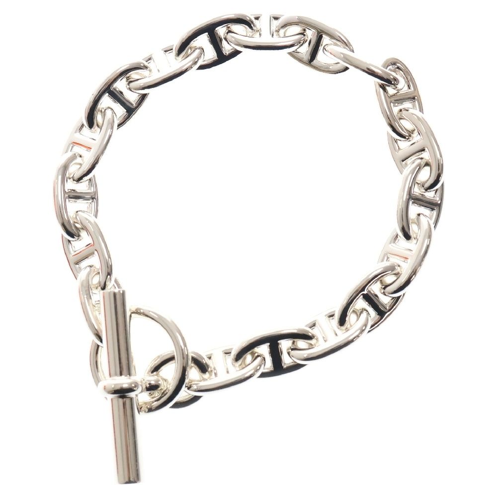 HERMES エルメス Chaine d Ancre MM シェーヌダンクル 18コマ チェーンブレスレット シルバー
