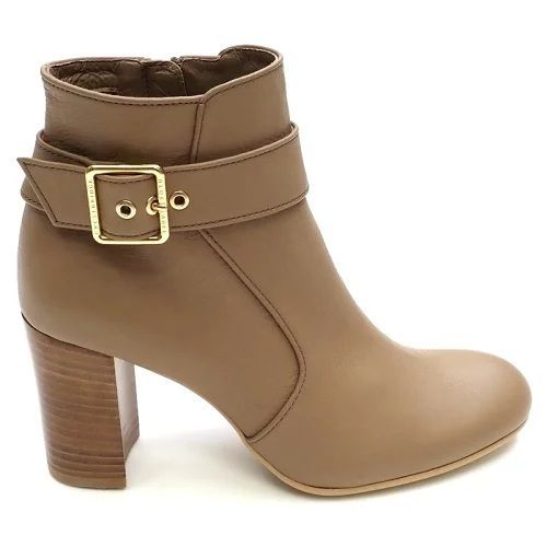 新品 BLUE LABEL CRESTBRIDGE レザーブーツ 【サイズ：S】 ベージュ サイドジップ ブルーレーベル クレストブリッジ レディース 5L/I0491S/HSP29/