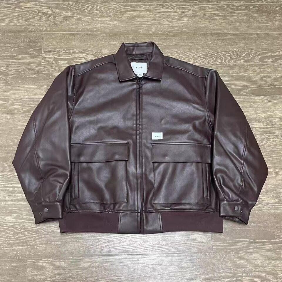 WTAPS / 22AW / 骨 / 革ジャン / ダークブラウン色 / M2 - メルカリ