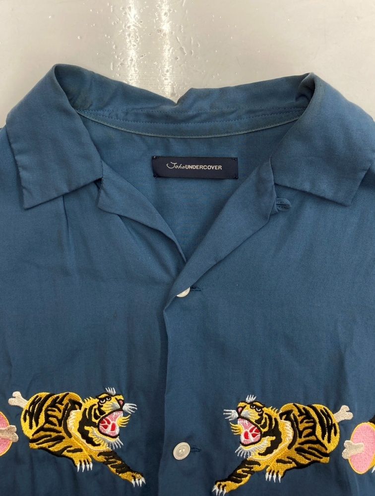アンダーカバー UNDERCOVER John OPEN COLLAR S/S SHIRT オープン