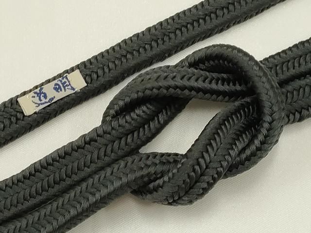 平和屋着物● 上 有職組紐道明 帯締め 冠組 黒色 宮内庁御用 国立博物館御用 東京芸術大学御用 AABA9971ay