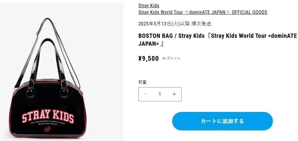 Stray Kids ボストンバッグ ストレイキッズ straykids スキズ dominATE