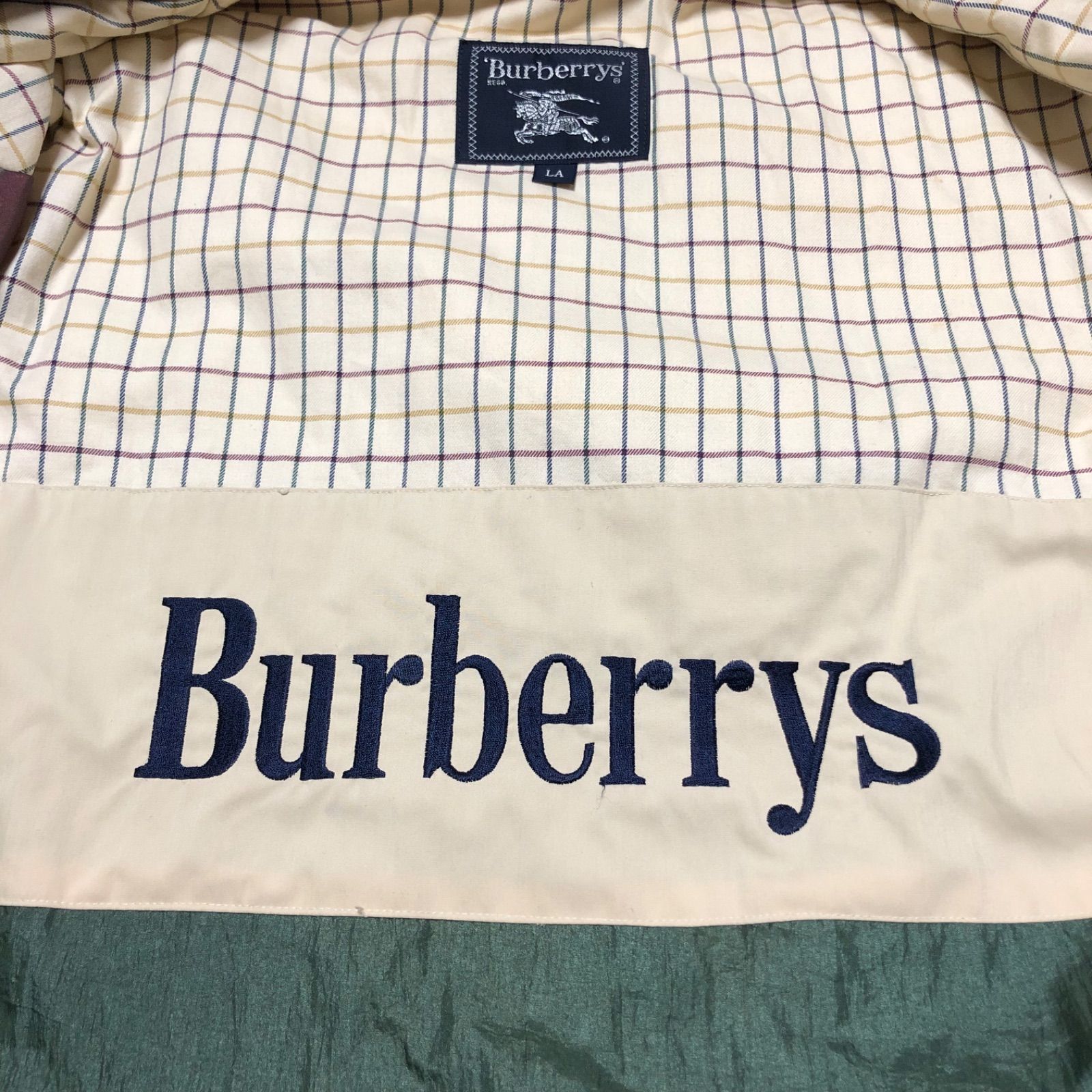 Burberrys バーバリー 襟後ろ刺繍ビッグロゴ 中綿ミリタリー