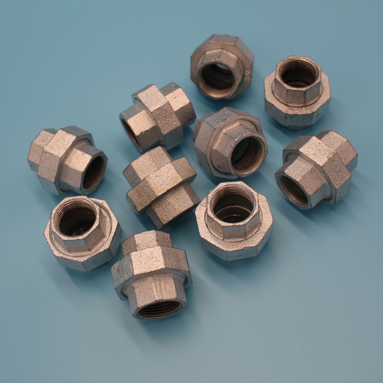 ⛵ユニオン 20A 3/4B 6分 10個セット 可鍛鋳鉄製管継手(白 ⛵ユニオン 20A 3/4B 6分 10個セット 可鍛鋳鉄製管継手(白