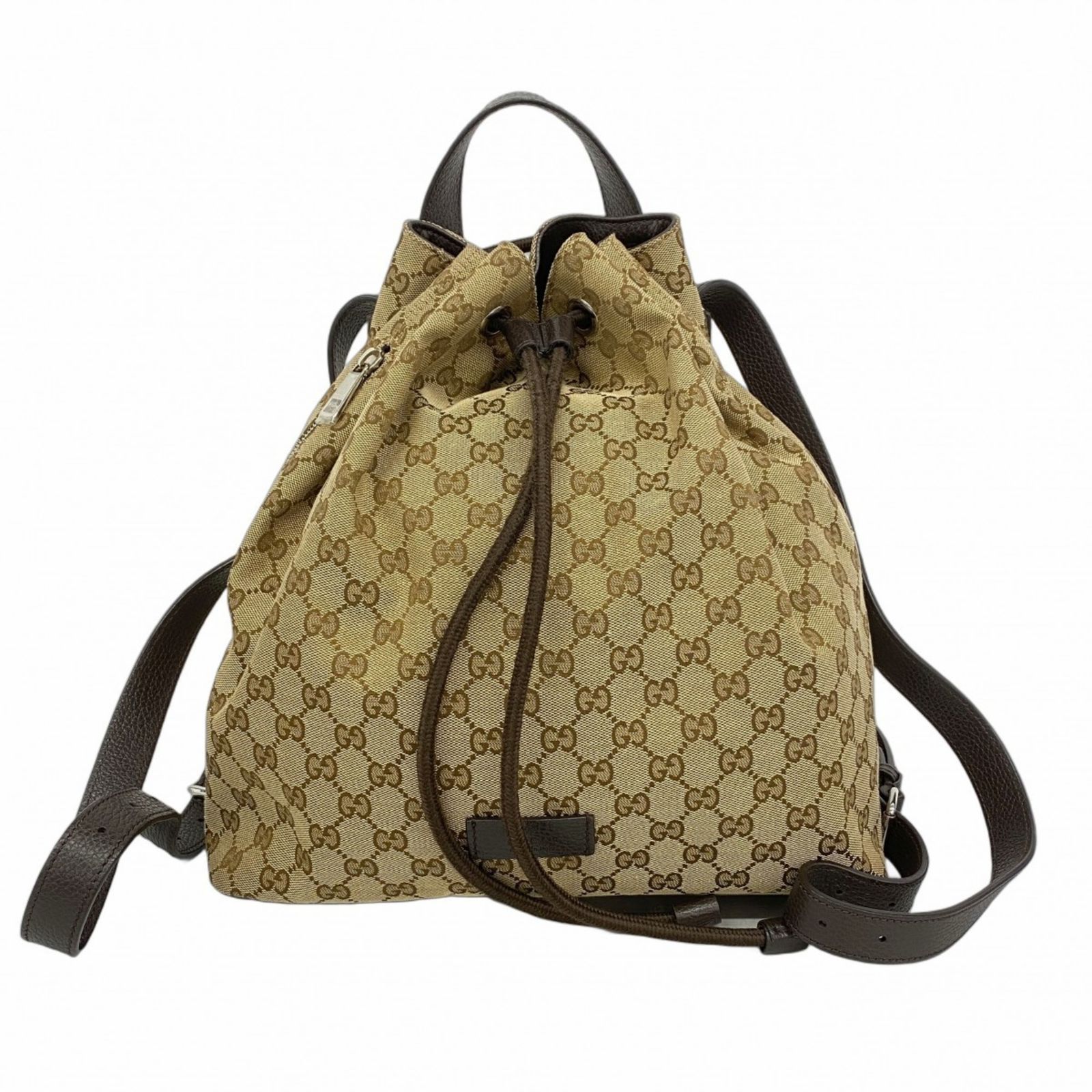 グッチ Gucci グッチ リュック デイパック GGキャンバス 449175 キャンバス ベージュ ブラウン レディース P1395675
