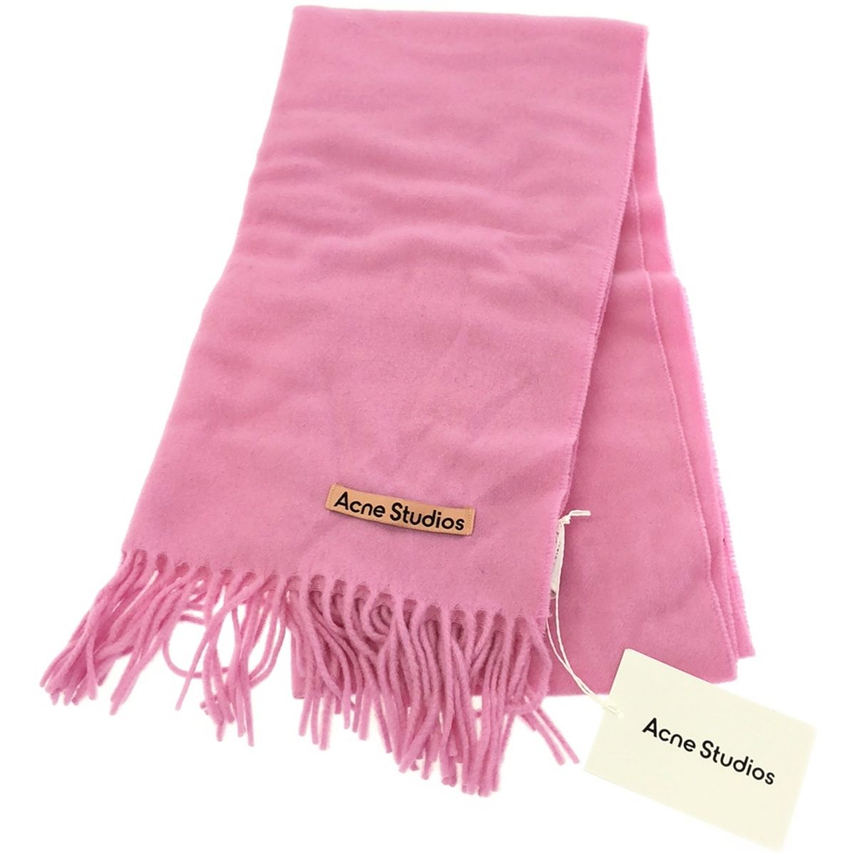 Acne Studios マフラー ⁄ | 刺しゅうロゴ Acne Studios ピンク