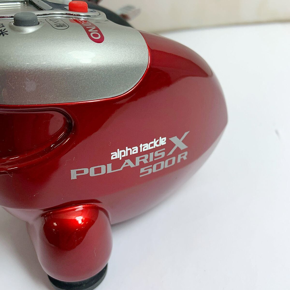 alpha tackle アルファタックル ポラリスX 500 POKARIS X 500 電動リール 箱、電源ケーブル付 レッド - メルカリ