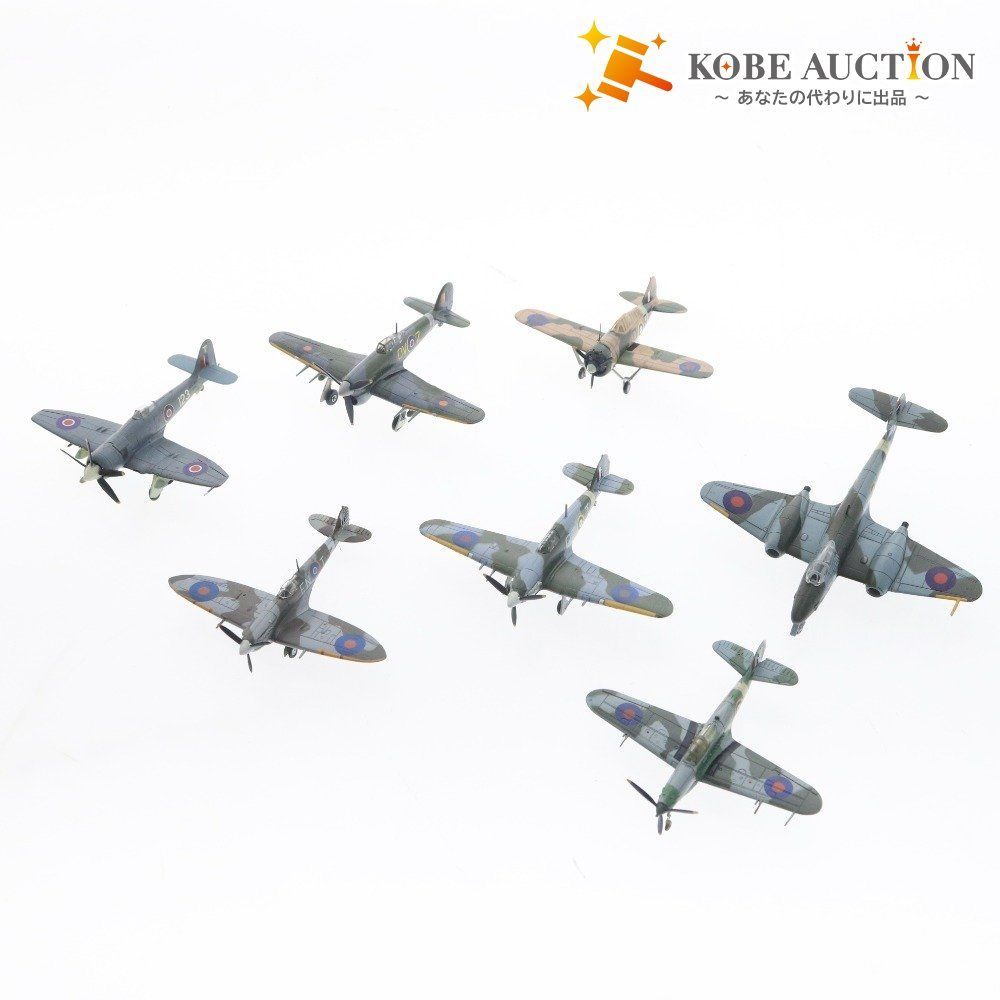 エフトイズ プラモデル 7点セット まとめ売り イギリス軍 戦闘機コレクション B339 P-39Q MK.11C MK.VB MK.IB FB.11 F.1 完成品