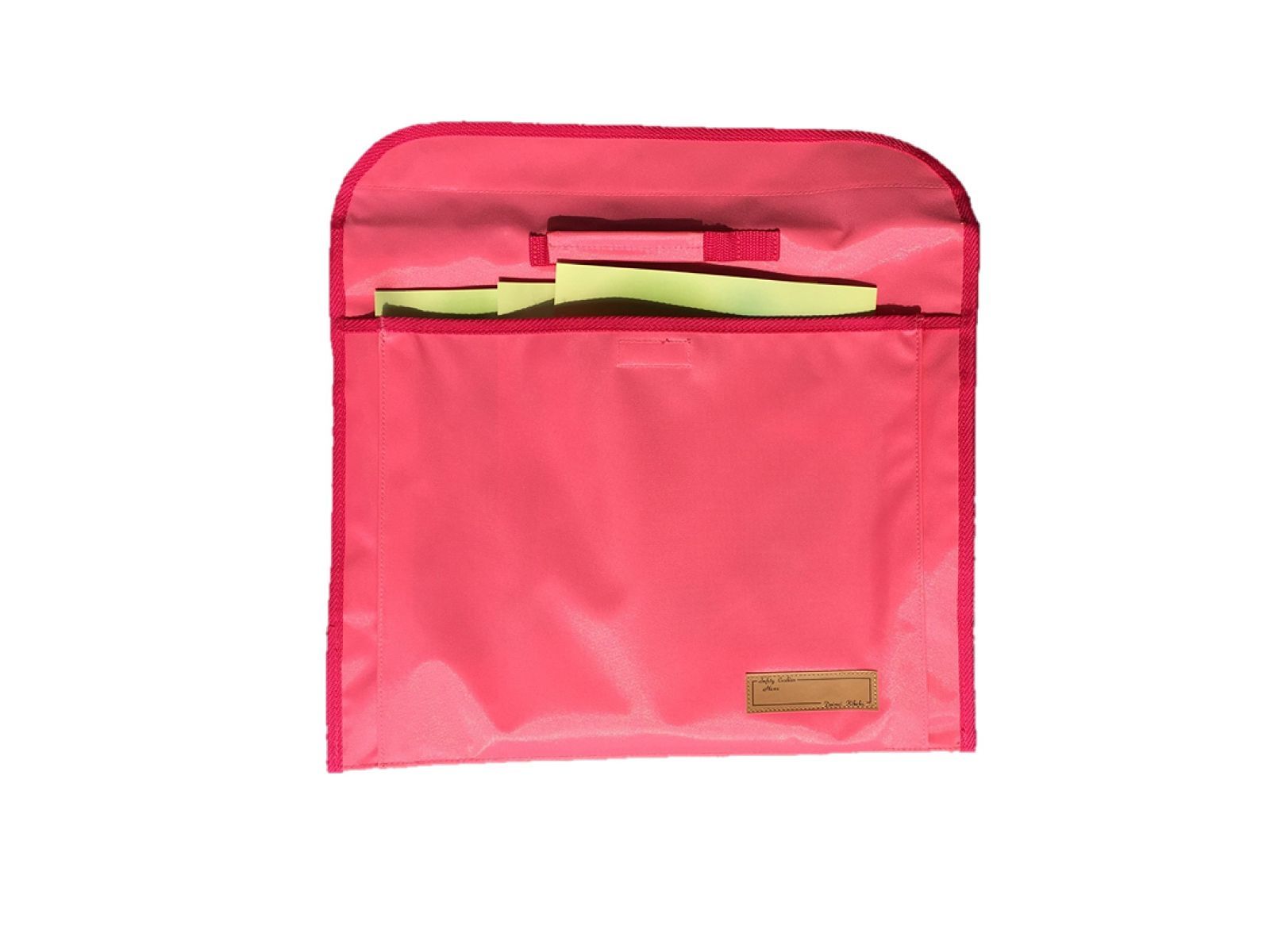 背もたれ式防災頭巾用ポケット付カバー ピンク 約 90056