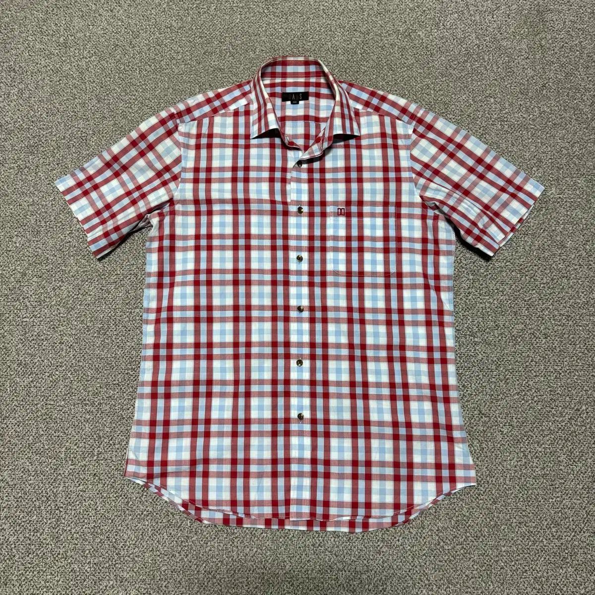 100 DAKS(ダックス) チェック 半袖 シャツ