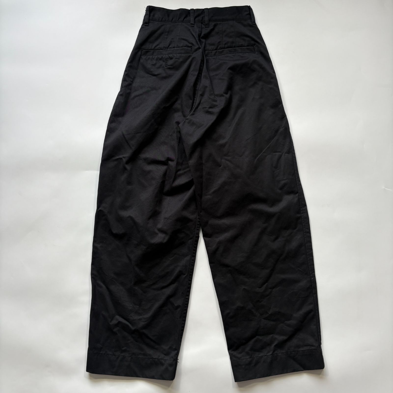 LOEFF ロエフ コットンツイル 2タック下穿き 1 白妙 白いこと LOEFF