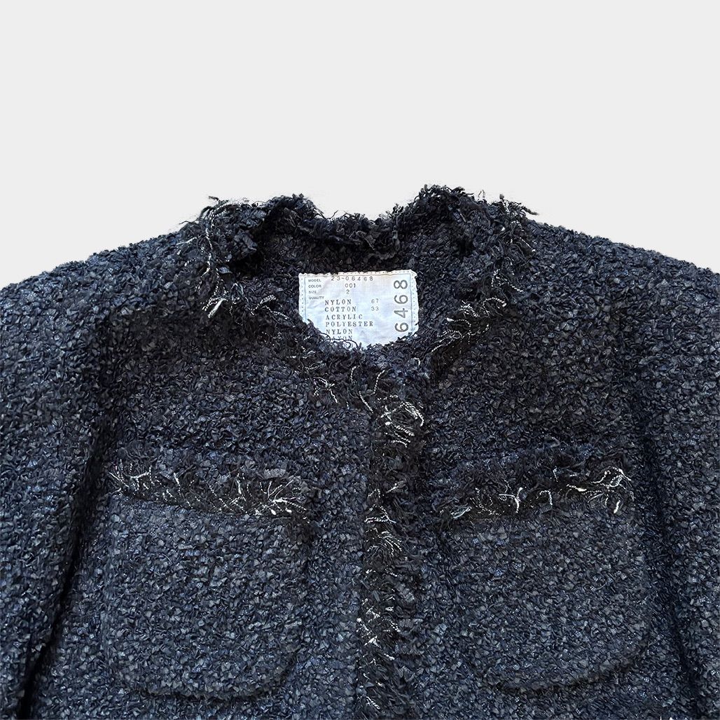 独特の上品 サカイ sacai 23ss メルカリ - ラメツイードイブニングジャケット ジャケット・アウター