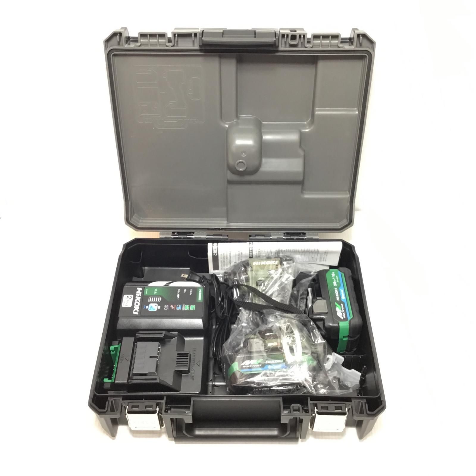 ΘΘHiKOKI ハイコーキ インパクトドライバ S 充電器 充電池2個 ケース付 コードレス式 36v J3505899 WH36DD オリーブ