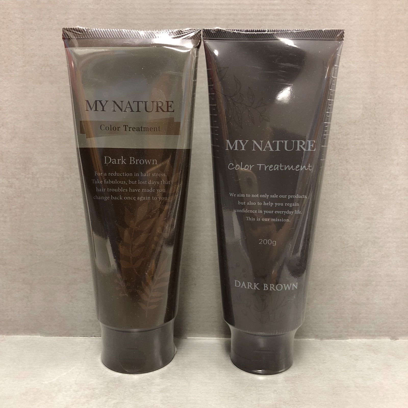 新品】MY NATURE カラートリートメント ダークブラウン 200g マイ