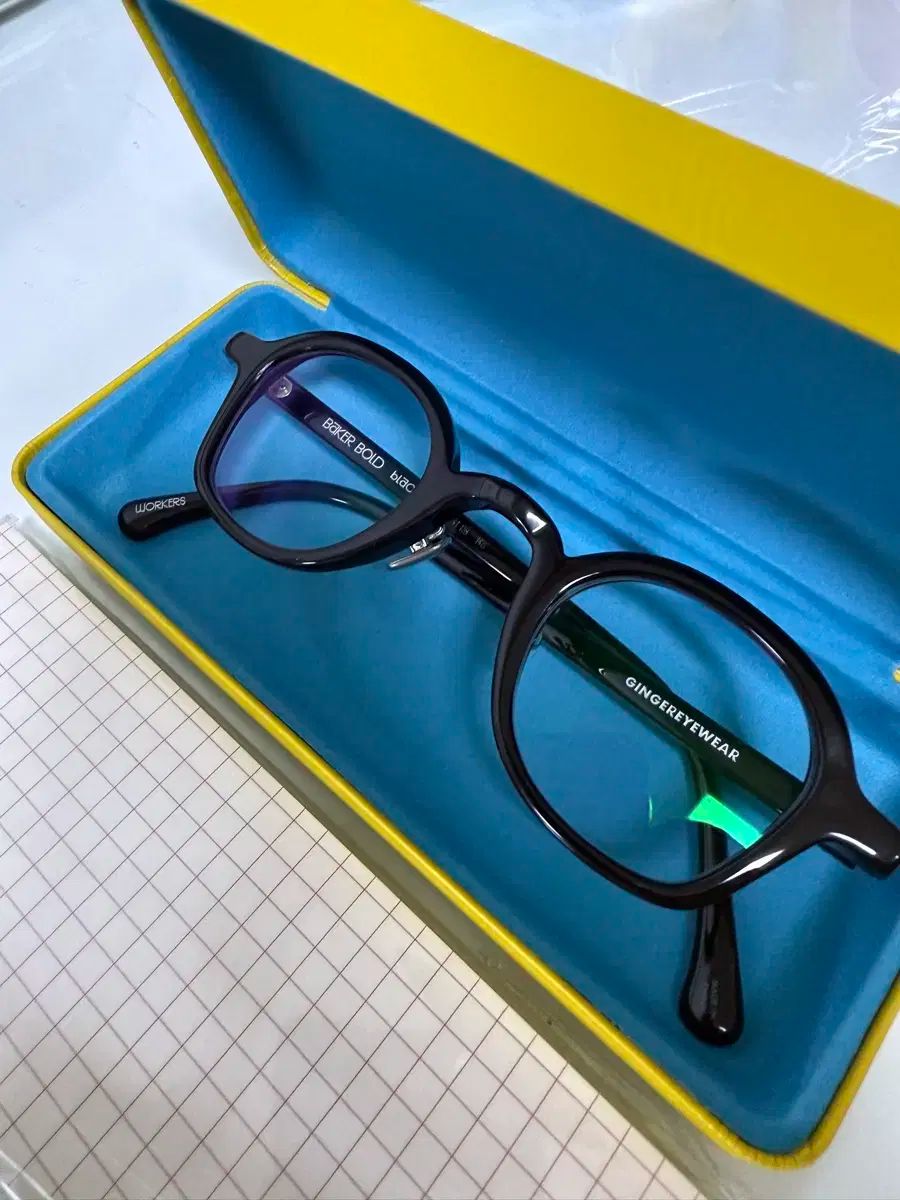 ジンジャーアイウェア ベイカーボルド 黒 ブルーライト フィルター