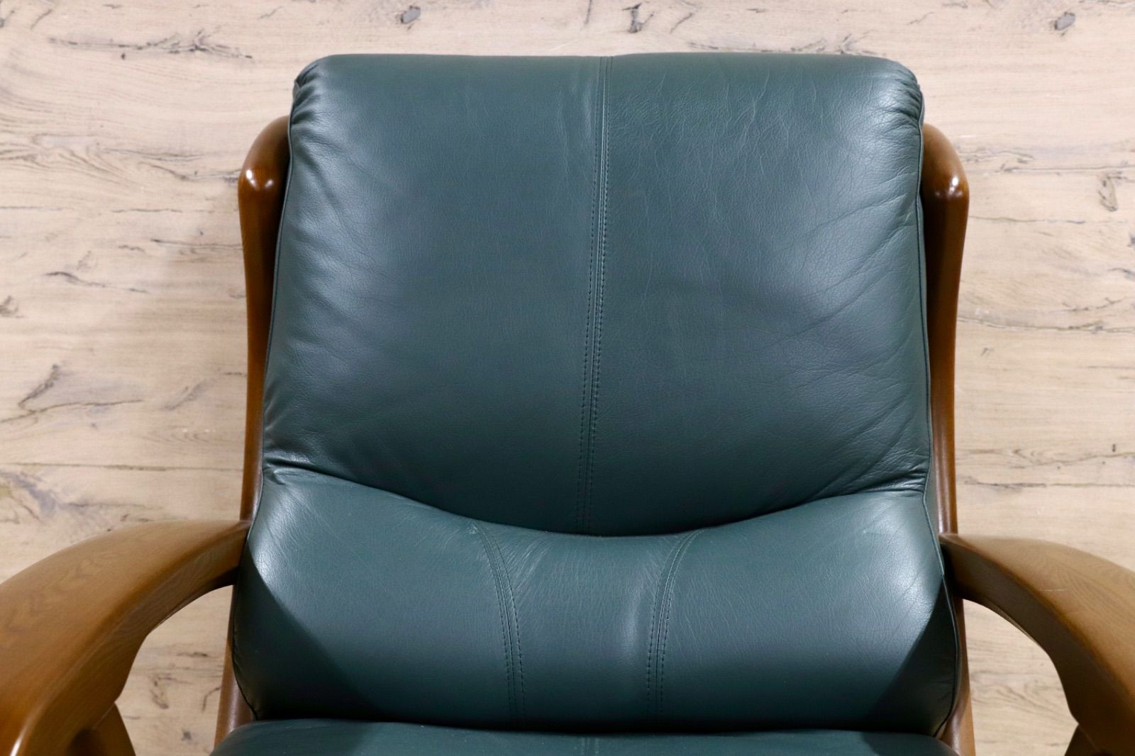 GMIK566A NAGANO INTERIOR ナガノインテリア 1人掛けソファ シングルソファ 応接ソファ 緑 本革