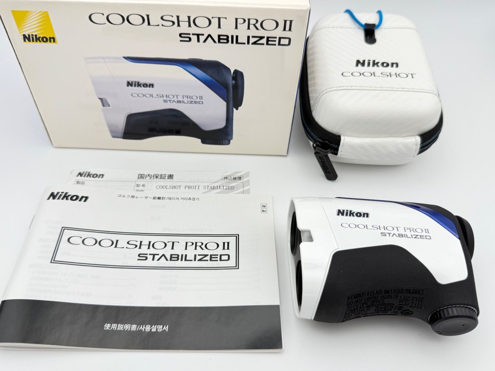 上 Nikon COOLSHOT PROII STABILIZED ニコン クールショット PRO2 プロ2 スタビライズド ゴルフ用レーザー距離計
