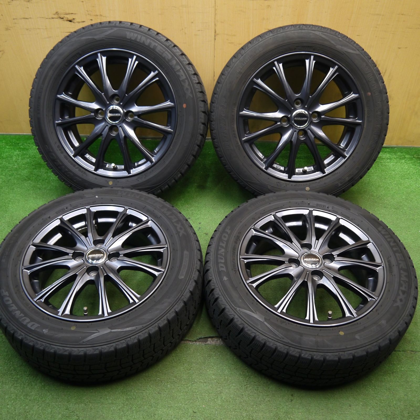 キレイ 21年 スタッドレス 175|65R15 ダンロップ ウインターマックス WM02 WAREN ヴァーレン 15インチ PCD100|4H 5050905Hス