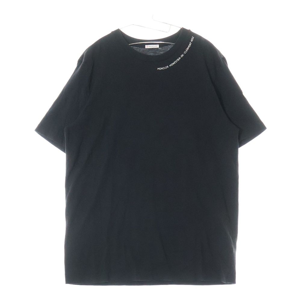 MONCLER - 美品 MONCLER ロゴ ラインストーン クルーネック 半袖 Tシャツ MONCLER - 美品 MONCLER ロゴ ラインストーン クルーネック 半袖