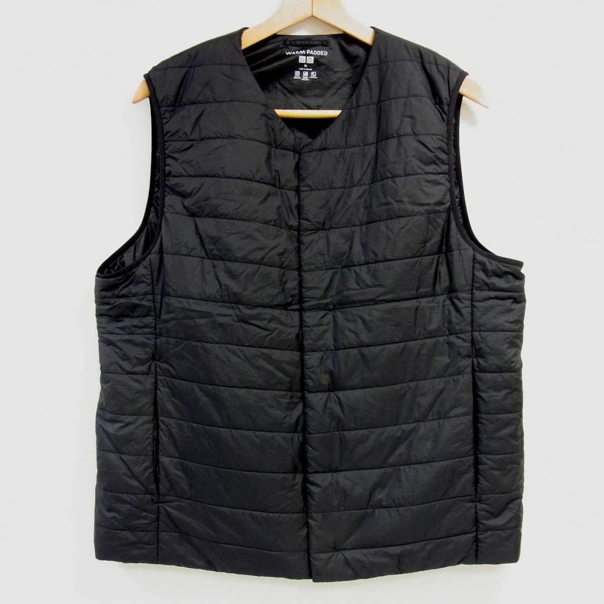 UNIQLO U2024AW パフテックノンキルトベスト XL ブラック　黒 ユニクロ公式 | パフテックノンキルトベスト