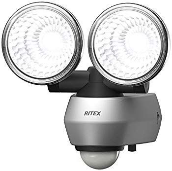 【中古】ムサシ RITEX 10W×2 LEDセンサーライト(2灯式) 「コンセント式」 LED-AC2020 9jupf8b