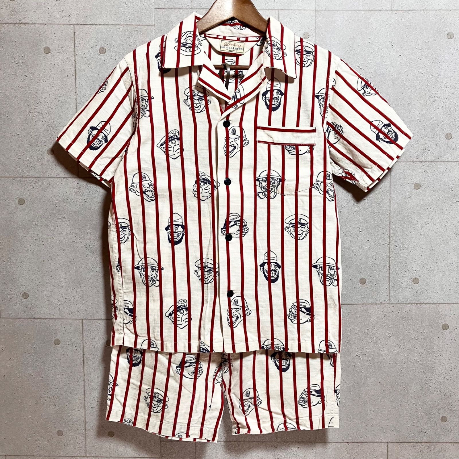 ウィアード　WEIRDO 半袖シャツ　サイズS WEIRDO ウィアード WINDY'S S/S SHIRTS ストライプ シャツ 半袖