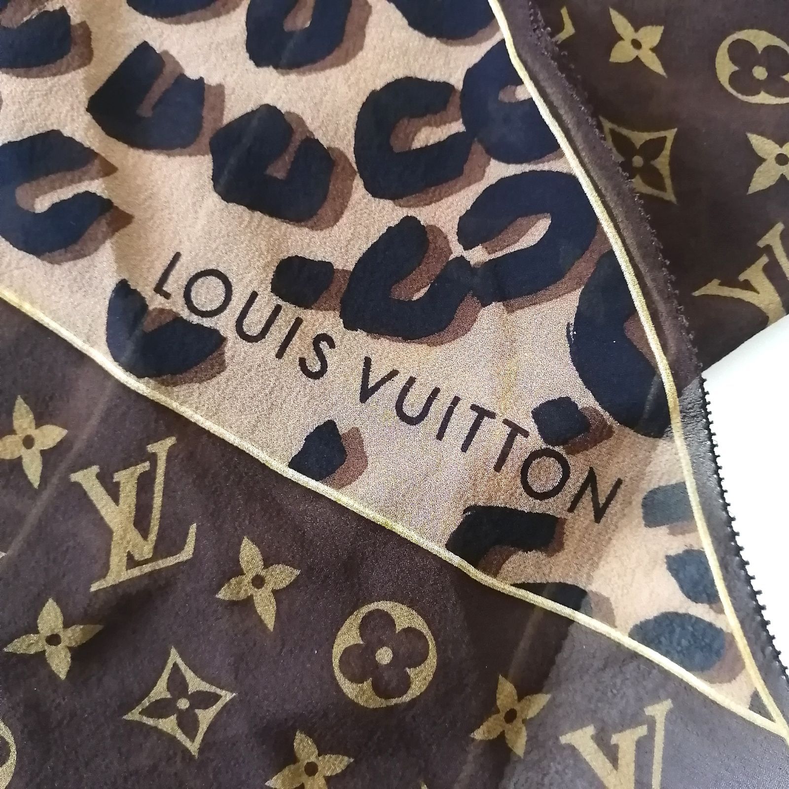 美品 ルイ・ヴィトン LOUISVUITTON スカーフ ロングスカーフ