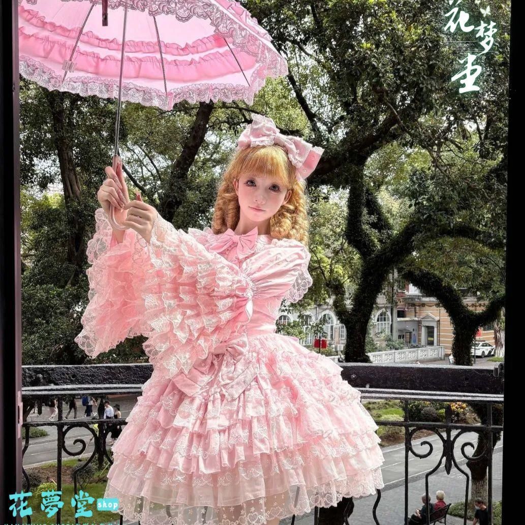 25年 ♥コスプレ ロリータ ワンピース ドレス ゴスロリ かわいい レース 撮影会 舞台 イベント 原野空間-263